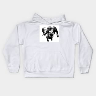 Dave the Dachshund Kids Hoodie